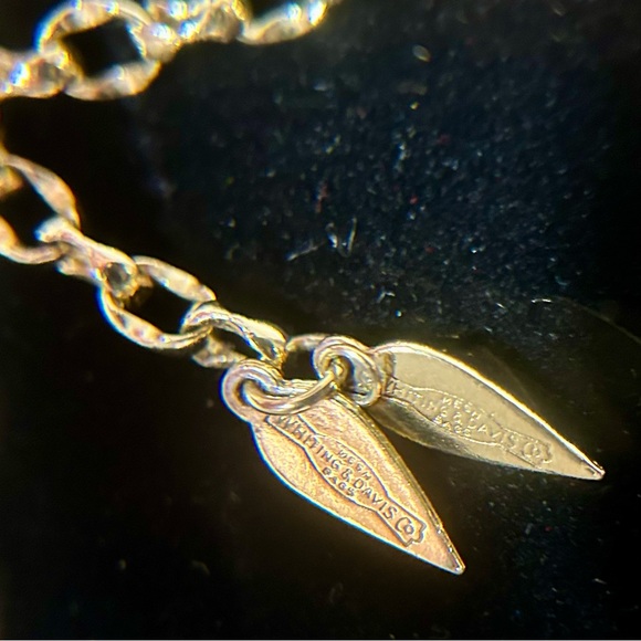 Vtg Whiting & Davis Double Strand Textured Gold Tone Round Bead Necklace - Picture 3 of 7